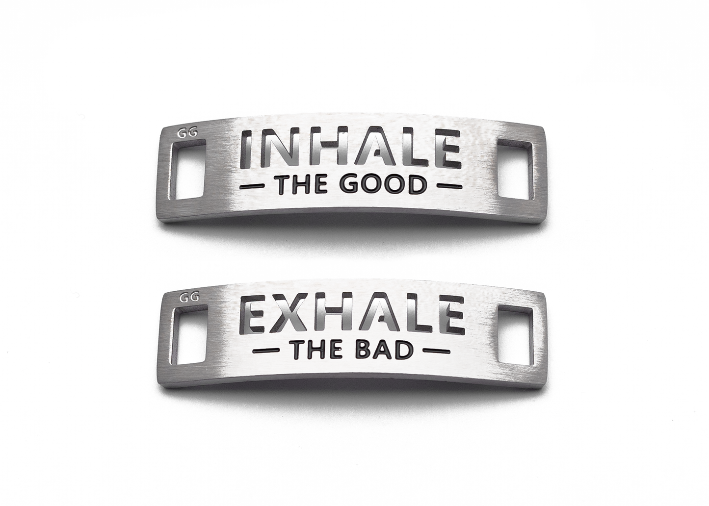 INHALE THE GOOD EXHALE THE BAD Inspirational Shoe Tag Set