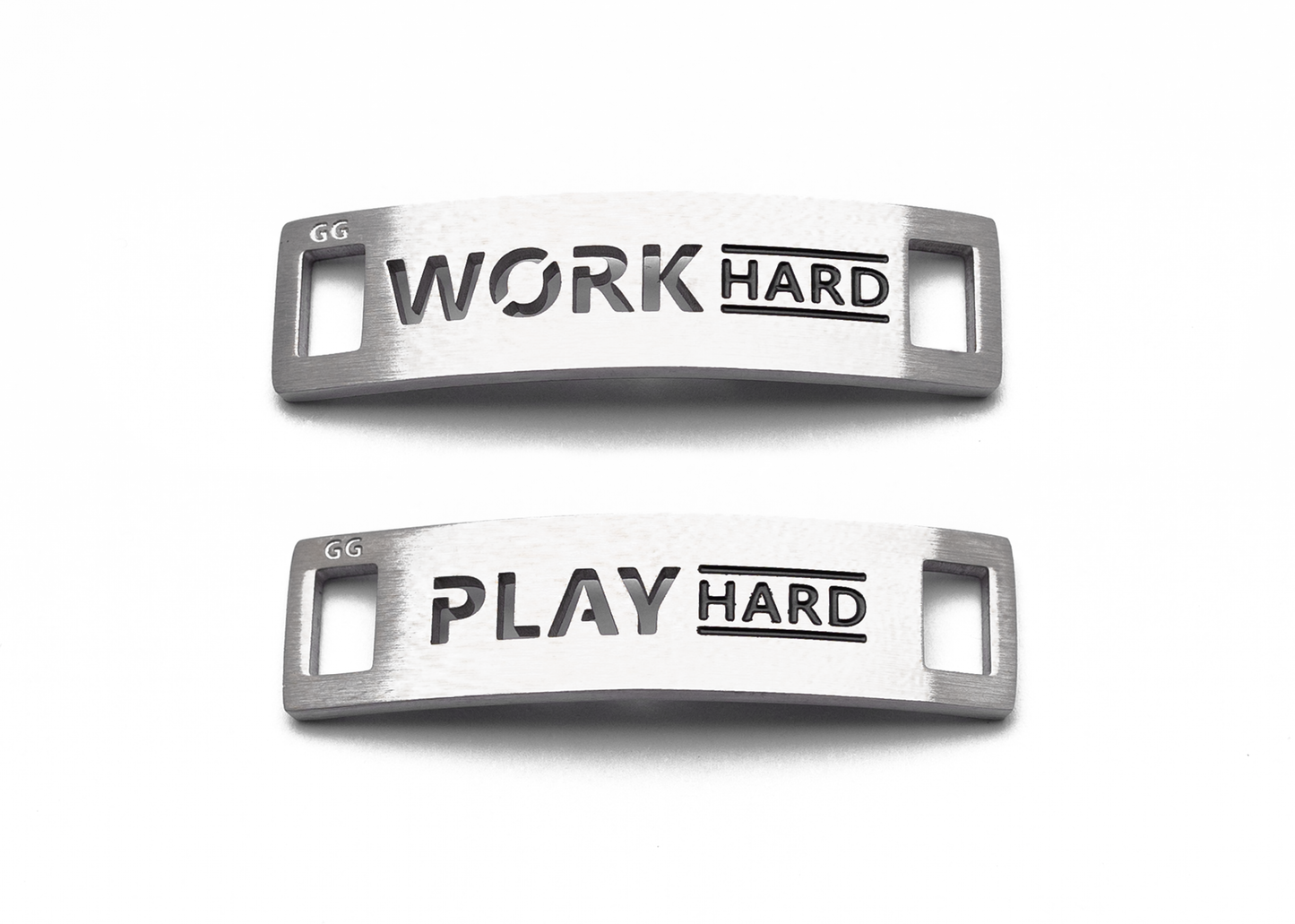 WORK HARD PLAY HARD Inspirational Shoe Tag Set