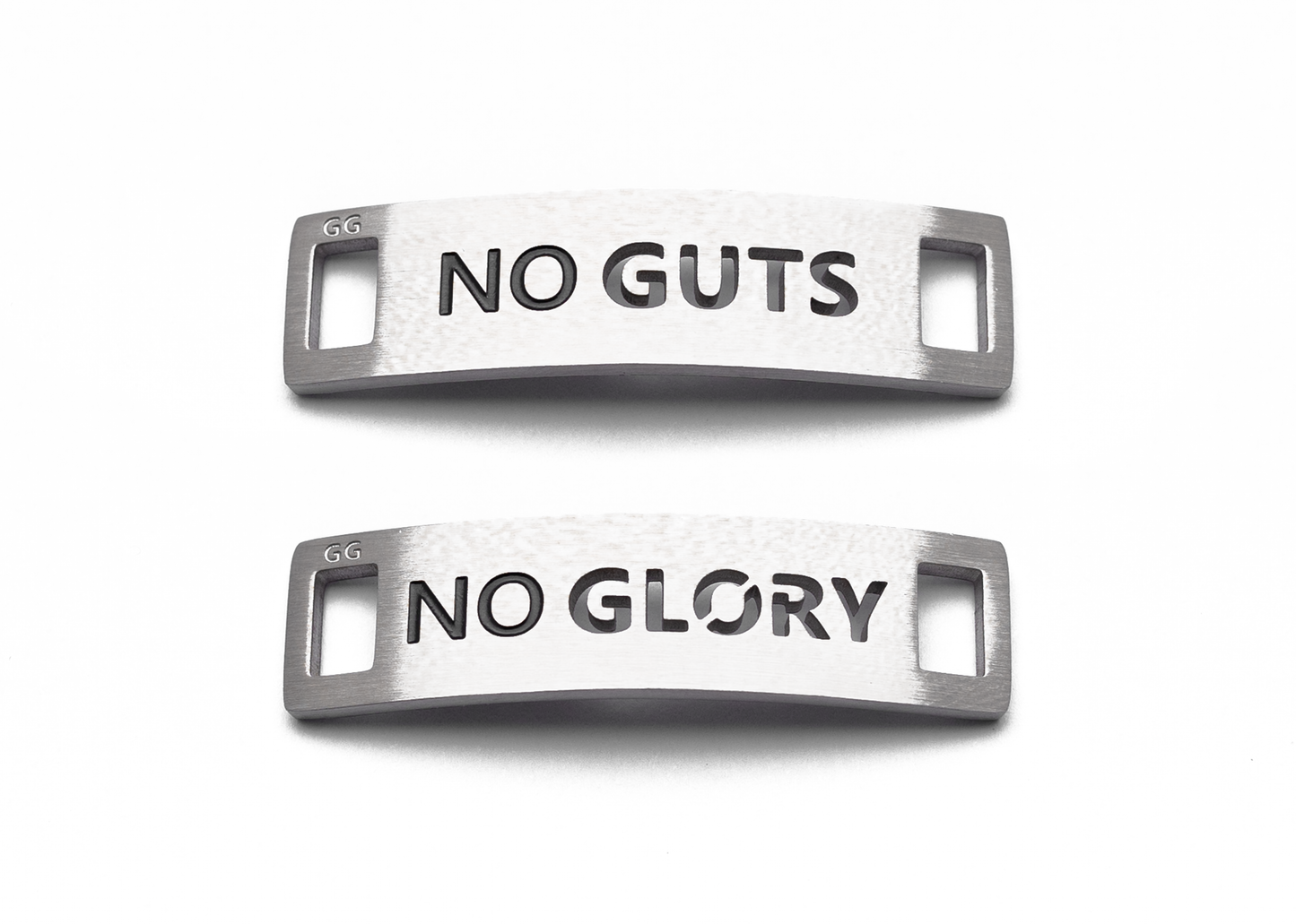 NO GUTS NO GLORY Inspirational Shoe Tag Set