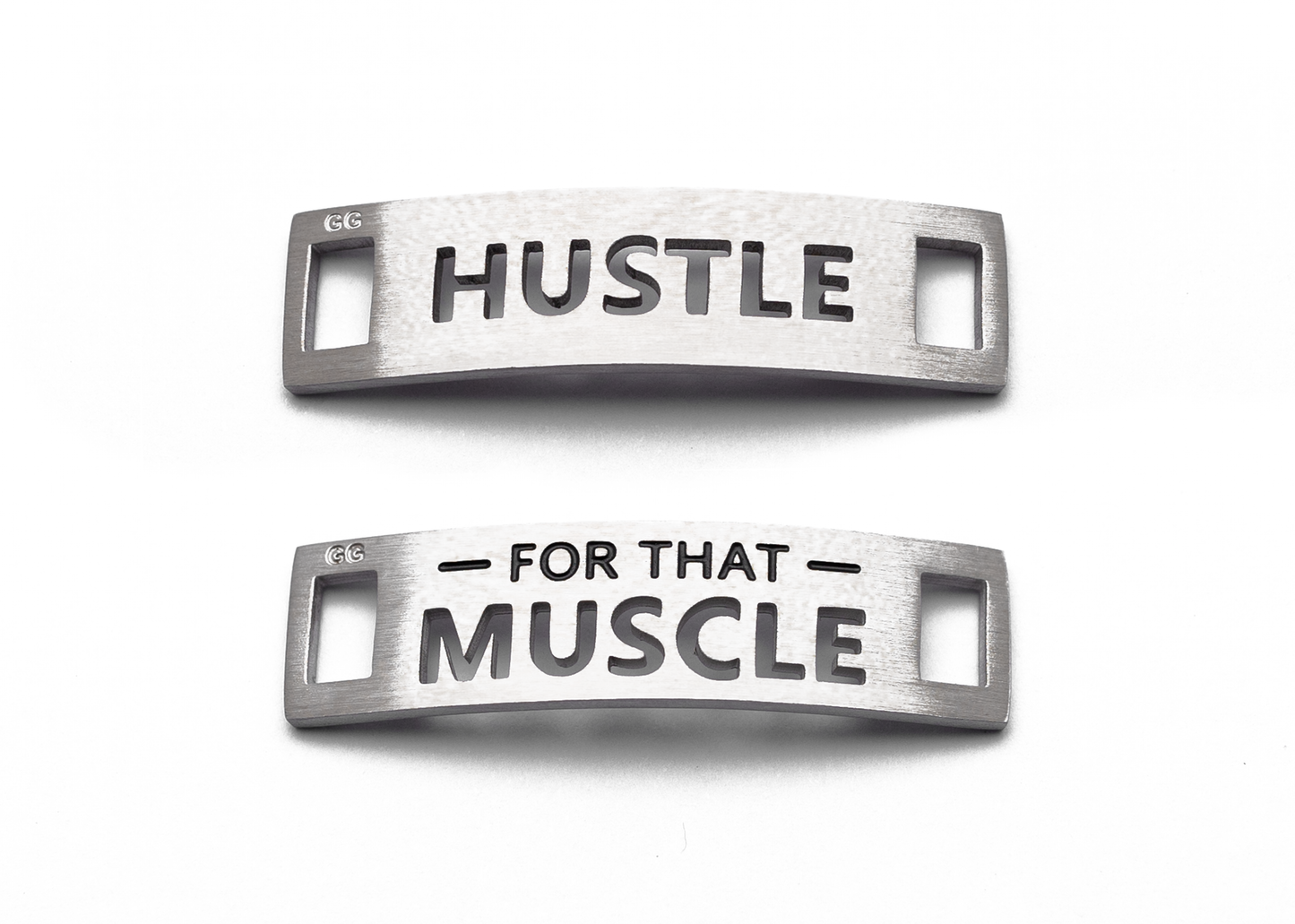 HUSTLE FOR THAT MUSCLE Inspirational Shoe Tag Set