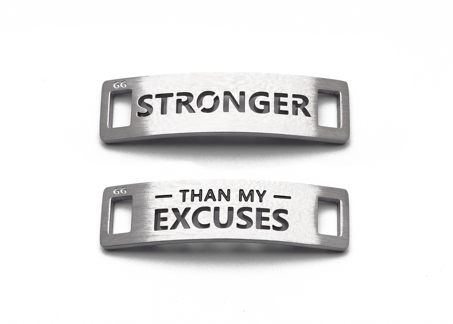 STRONGER THAN MY EXCUSES Inspirational Shoe Tag Set