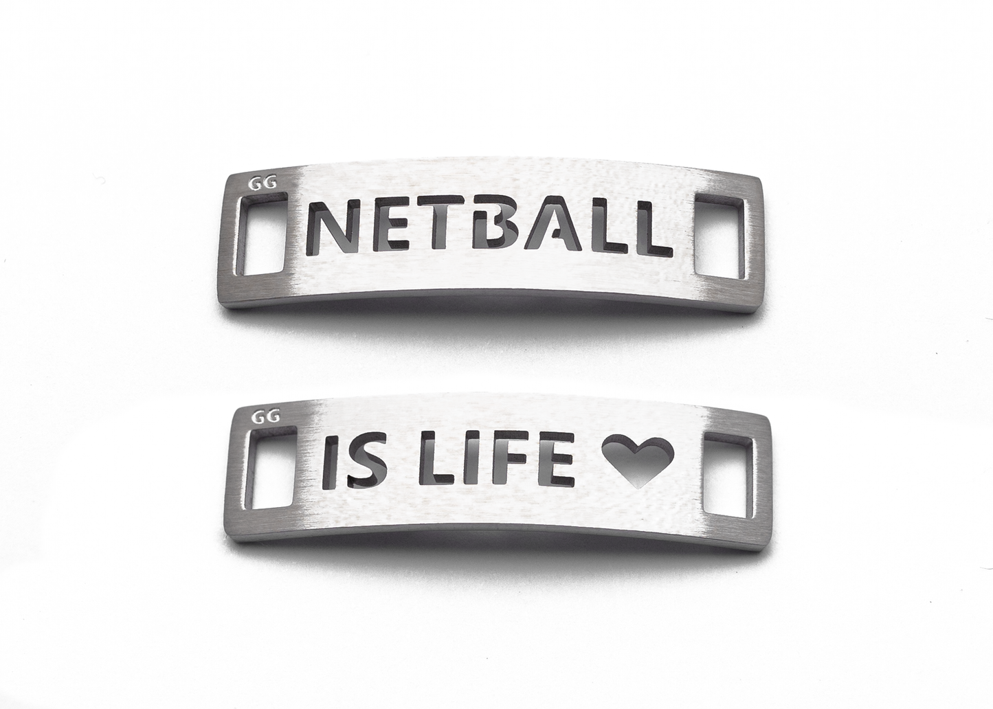 NETBALL IS LIFE Inspirational Shoe Tag Set