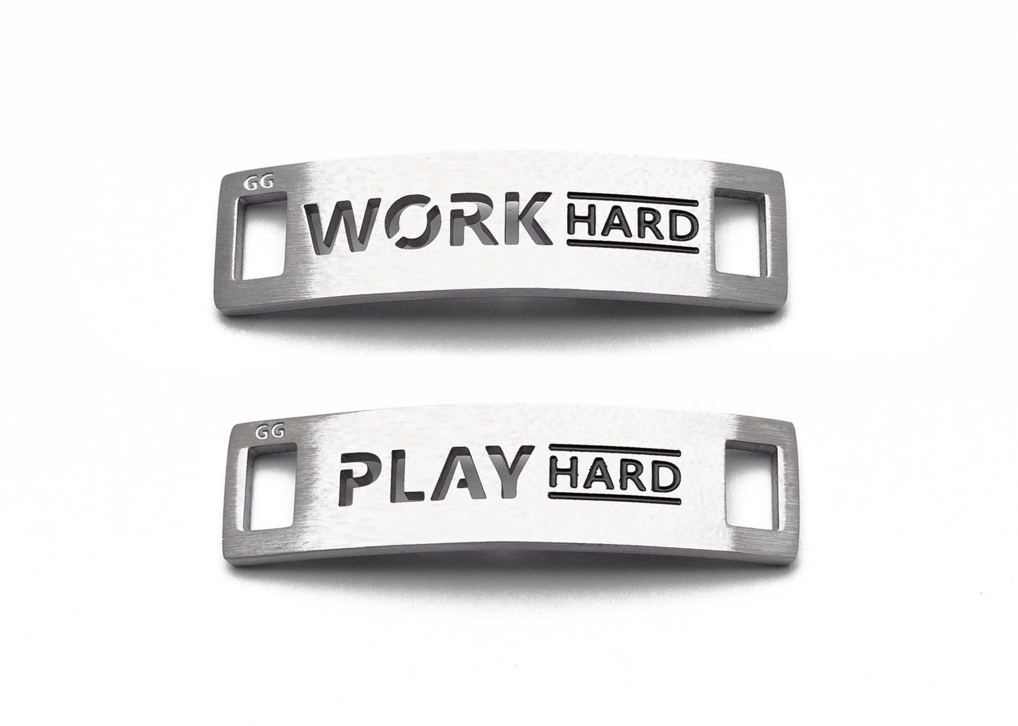 WORK HARD PLAY HARD Inspirational Shoe Tag Set